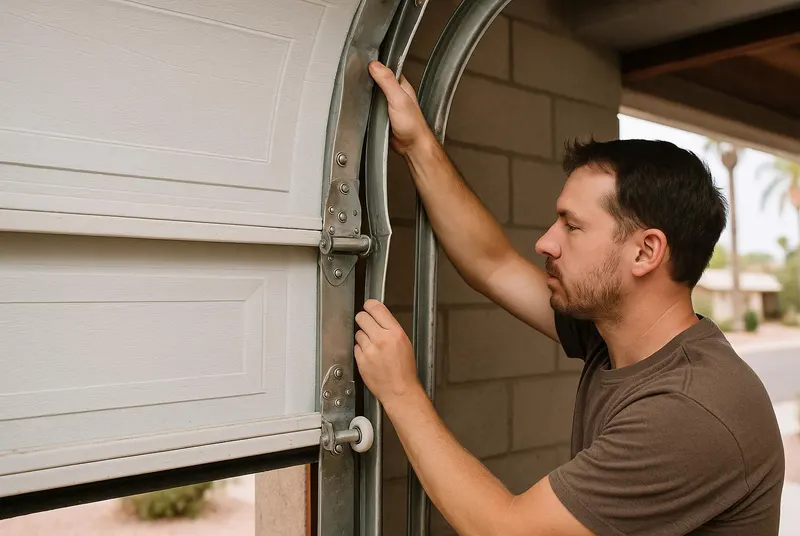 Off Track Door Repair in DeLand